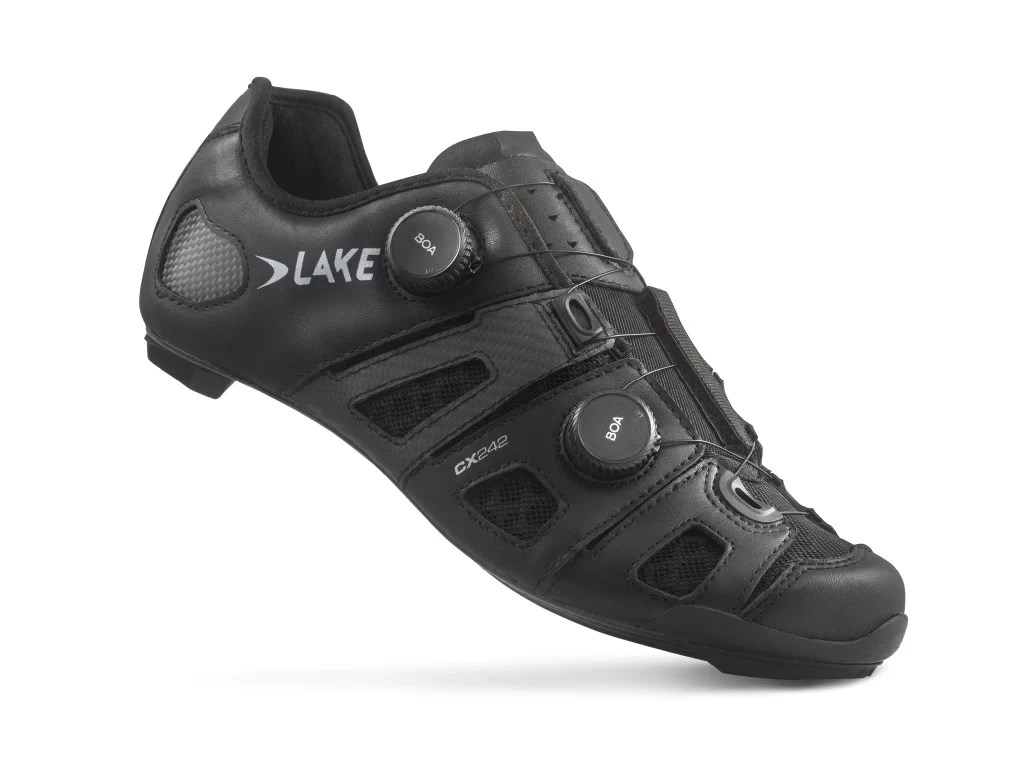 Lake CX 242 Cycling Shoes Wide-Black/Silver 1 Lake CX 242 Cycling Shoes Wide-Black/Silver