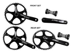 Alpina TrackTandem Chainset (170-46t-F-170mm-50t R-170mm-46t-L-R)